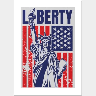 Liberty of USA Posters and Art